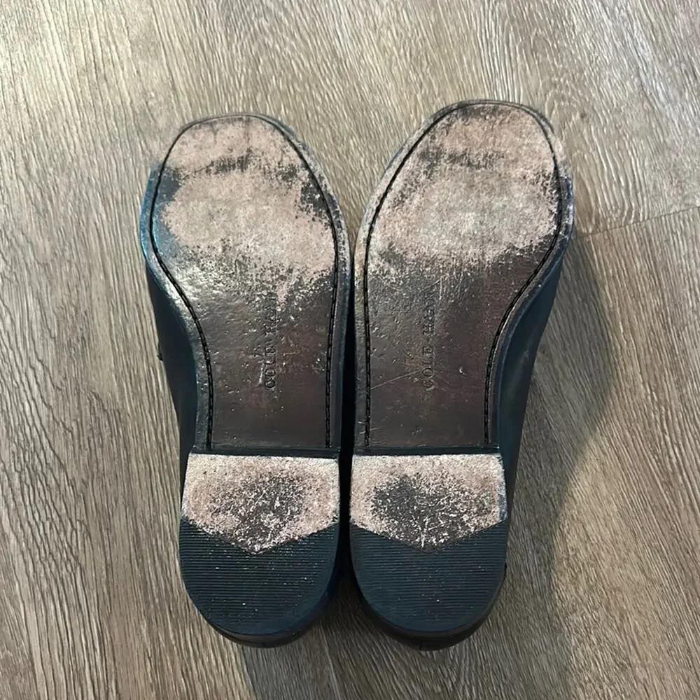 Cole Haan Black Leather Tassel Loafers Size‎ 9.5